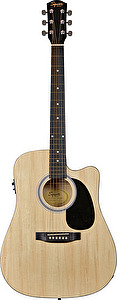 Elektro-akustická gitara SA-105CE natural Squier Fender