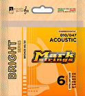 Struny na akustickú gitaru Bright BZ 010-047 Extra light Markbass