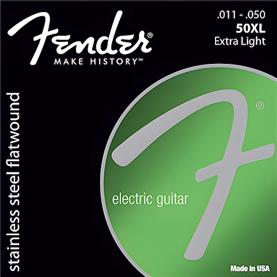 Struny na elektrickú gitaru 11-50 50XL nerezová oceľ Fender