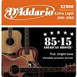 Struny na akustickú gitaru 10-50 bronze EZ900 DAddario