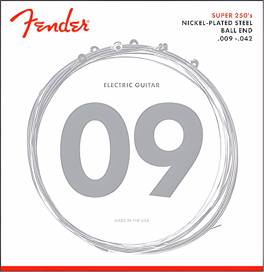 Struny na elektrickú gitaru 09-42 250XS Ball End, Nickel Fender