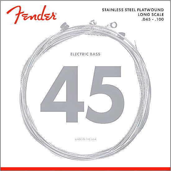 Struny na elektrickú basgitaru 045-100 9050L nerez Fender