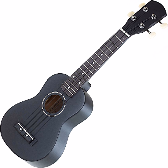 Sopránové ukulele Almeria Player SET čierne Gewa