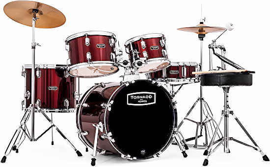 Akustické bicie TND5844FTDR bordo Tornado Mapex
