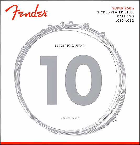 Struny na elektrickú gitaru 10-52 250RH Ball End, Nickel Fender