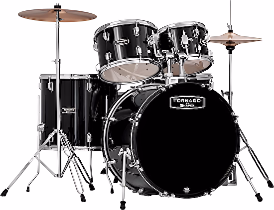 Akustické bicie TND5844FTCDK black Tornado Mapex