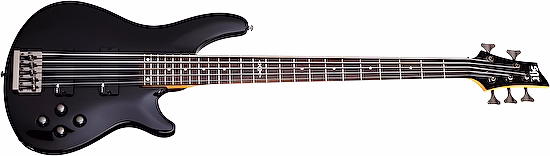 Elektrická basgitara SGRC5 Schecter BLK čierna, 5-strunová