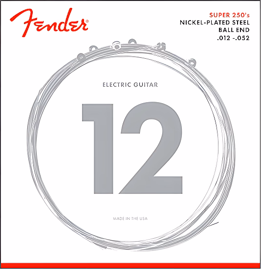 Struny na elektrickú gitaru 12-52 250H Ball End, Nickel Fender