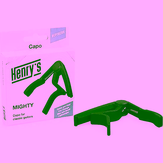 Kapodaster pre klasickú gitaru MIGHTY čierny Henry's