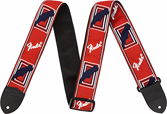Pás na gitaru Red-White-Blue Monogrammed Fender