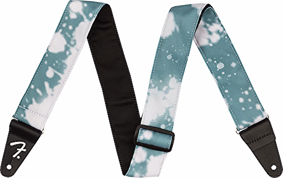 Pás na gitaru Tie Dye Acid Wash Teal Fender