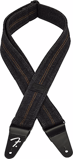 Pás na gitaru x Wrangler Denim Washed Black Stitch Fender