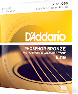 Struny na akustickú gitaru 12-56 EJ19 D´addario