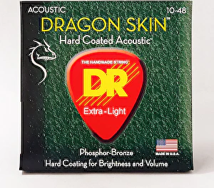 Struny na akustickú gitaru DSA-10 Dragon Skin 10-48 Coated DR Strings