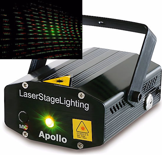 Laser Multipoint 170 mW RG červená/zelená Beamz