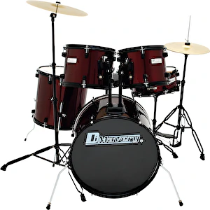 Akustické bicie DS-200 Drum Set, Wine Red Dimavery