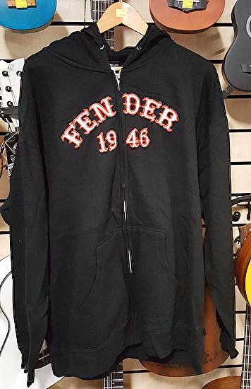 Čierna pánská mikina S SweatShirt 1946 Fender