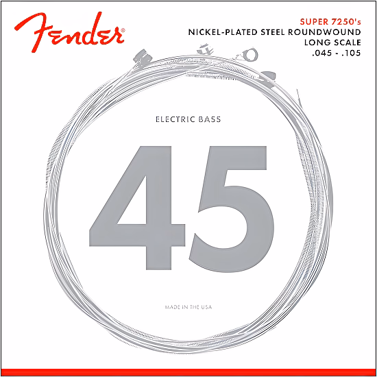 Struny na elektrickú basgitaru 45-105 7250M Fender