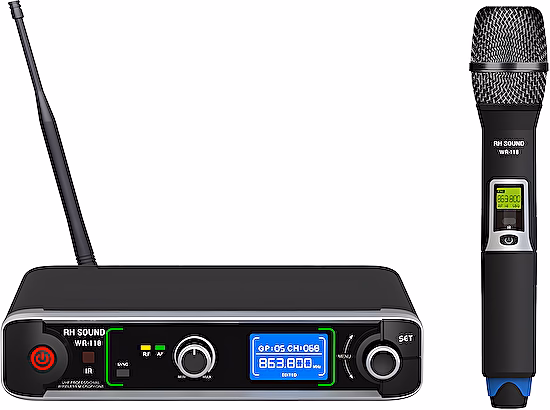 Bezdrôtový mikrofóny systém WR-118 Hand RH Sound