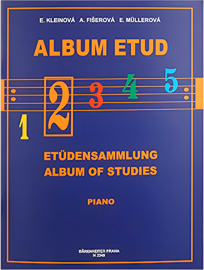 Album etud pre piano 2. E.Kleinová A.Fišerová E.Mullerová