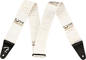Pás na gitaru Woodstock Strap White