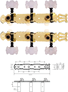 Ladiaca mechanika na klasickú gitaru CMH0451GD Dr.Parts