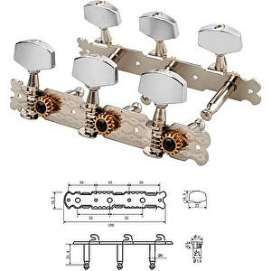 Ladiaca mechanika AMH0101-CR na akustickú gitaru Dr.Parts
