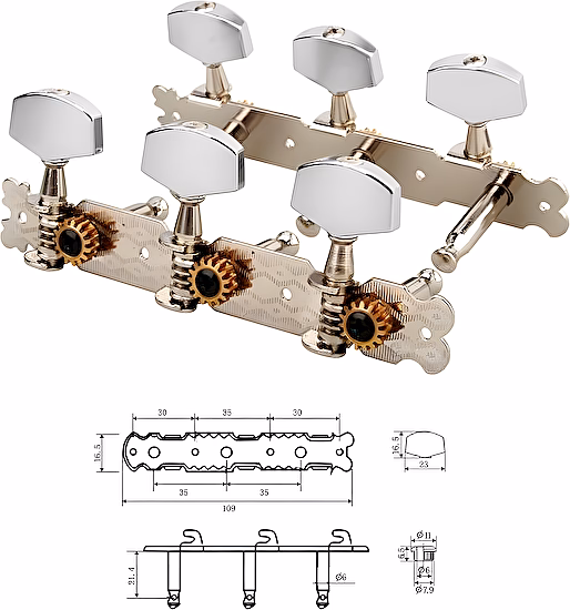 Ladiaca mechanika AMH0101-CR na akustickú gitaru Dr.Parts