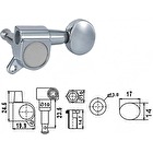 Ladiaca mechanika EMH7003-CR-R6 na elektrickú gitaru Dr.Parts