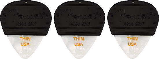 Trsátka 351 MOJO GRIP white thin Fender 3ks