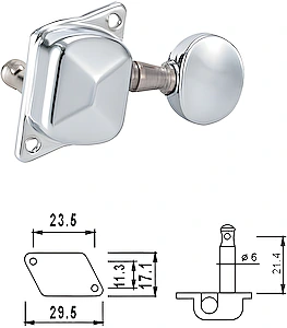 Ladiaca mechanika AMH3003-CR na akustickú gitaru Dr.Parts