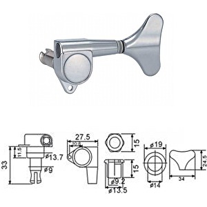 Ladiaca mechanika na basgitaru BMH7105-CR-R4 Dr.Parts