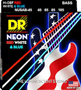 Struny na elektrickú basgitaru 45-105  Neon-USA DR.Strings