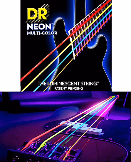 Struny na elektrickú basgitaru NMCB-45 045-105 Neon- MultiColor DR.Strings
