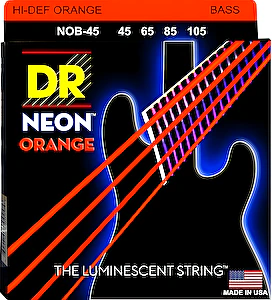Struny na elektrickú basgitaru NOB-45 45-105  Neon-Orange DR.Strings