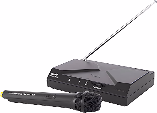 Bezdrôtový mikrofónový systém WM101M UHF 1xhandka v kufri Proel