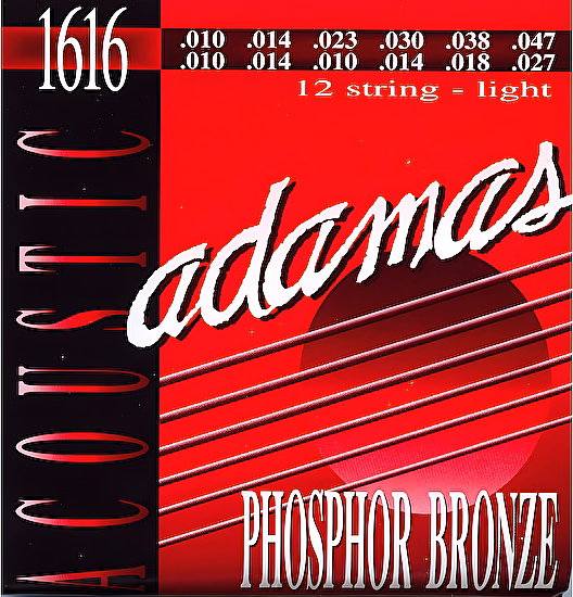 Struny na akustickú gitaru 10-47 1616 Adamas 12 strún, fosforový bronz