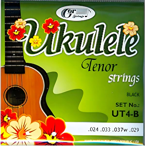 Struny na tenorové ukulele UT4-B Gorstrings čierne