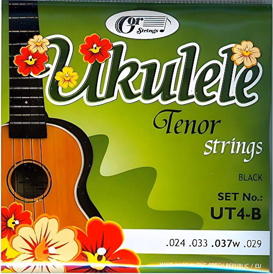 Struny na tenorové ukulele UT4-B Gorstrings čierne