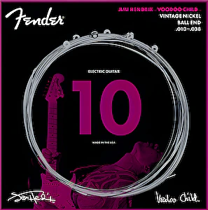 Struny na elektrickú gitaru 10-38 Hendrix Voodoo Child™ Ball End Nickel Fender