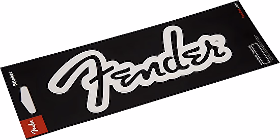 Nálepka s logom MATTE WHITE Fender