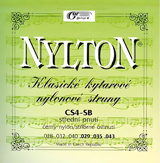 Struny na klasickú gitaru CS4-SB black nylon Gorstings