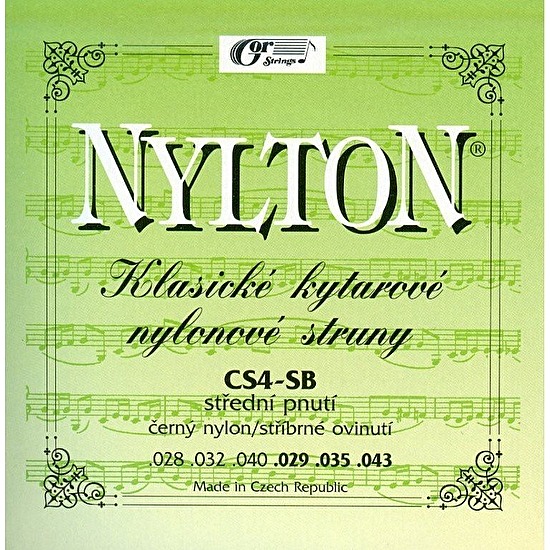 Struny na klasickú gitaru CS4-SB black nylon Gorstings