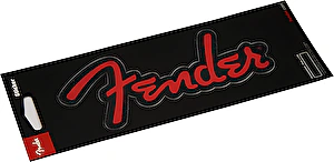 Nálepka s logom GLITTER RED Fender 