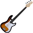 Elektrická basgitara Puncher sunburst Rocktile