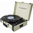 Gramofón MAD-RETROCASE-CR USB,SD,MP3, Bluetooth Madison