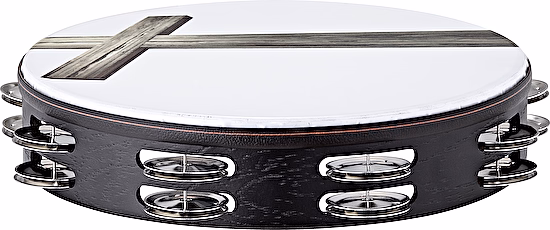 Gospelová dvojradová tamburína 10" kríž Meinl