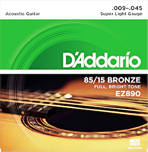 Struny na akustickú gitaru 9-45 bronze EZ890 D´Addario 