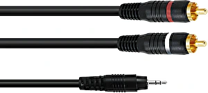 Audio kábel 3,5jack/2xRCA 6m Omnitronic