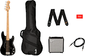 Elektrická basgitara set Squier Affinity Series Precision Bass PJ Black Fender 